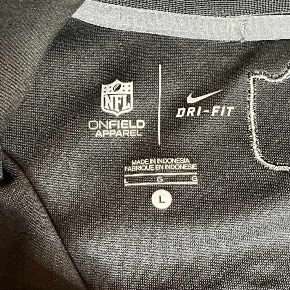 Nike NFL Baltimore Ravens Dri-FIT‎ Full Zip Jacket Mens Large Black Onfield